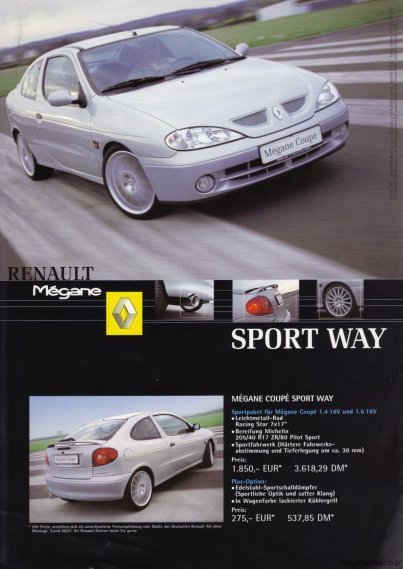 1507  569x569 meganecabrioplsport Megane Coupe Sport Wayusportowiona wersja coupe z lat 1999 do 2003 sport way wersja sportowa megane coupe ph2 limitowana seria megane coupe 