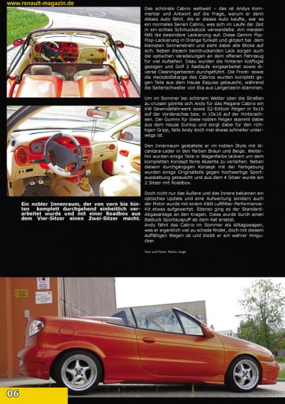 2207  569x569 2 Renault Magazine 02/2012tuning photo megane coupe megane cabrio flip flop orange cameleon color tuning megane 