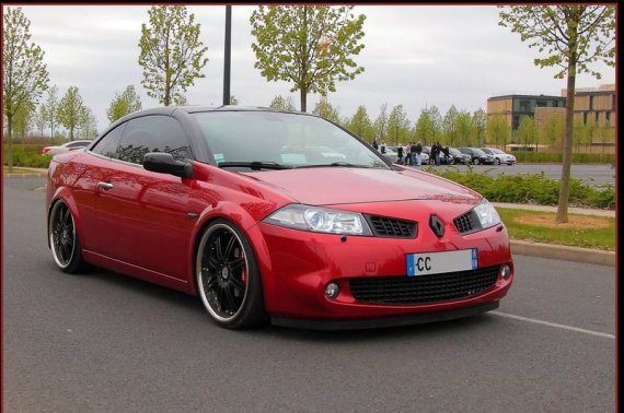 2359  570xfloat= 29229329348791333251488 Czerwone Megane CCtuning megane coupe cabrio red tuning megane cc 